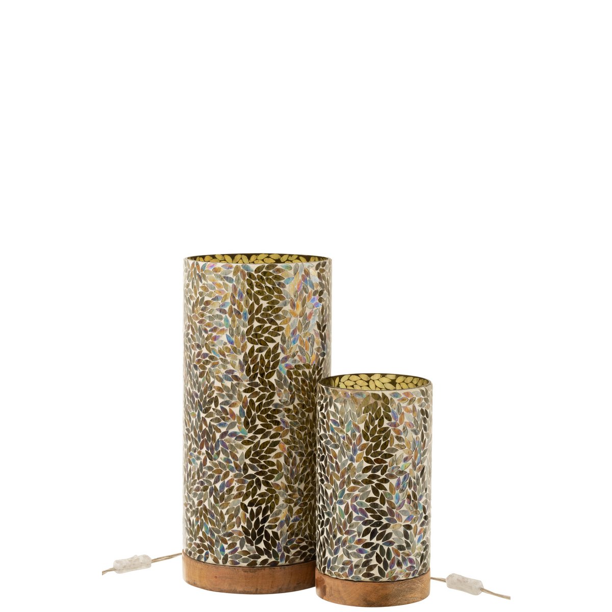 Lampe de table J-Line Mosaic - verre - vert - grand