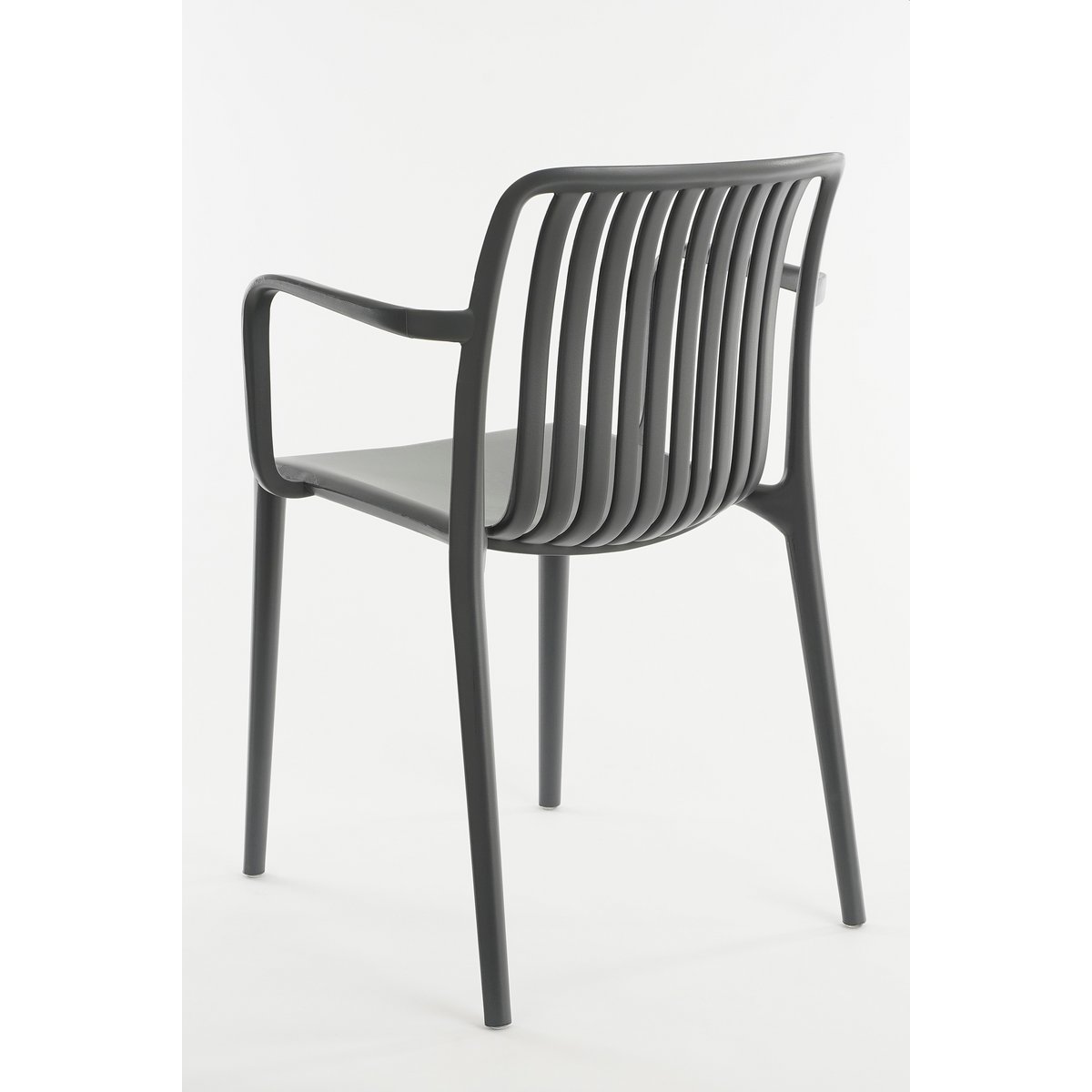 Chaise de jardin Paloma / L53 x l53 x H78 cm - Polypropylène - Gris