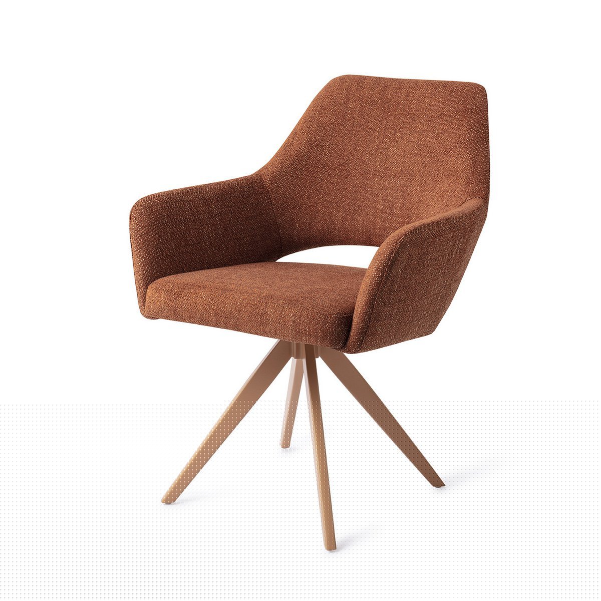 Jesper Home Yanai Chaise de salle à manger Turn Peach