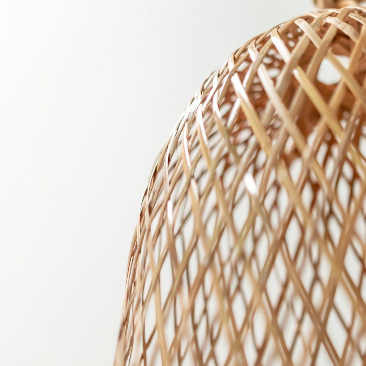 Lampe en bambou | Abat-jour naturel | Plafonnier Tissé CAMAYA