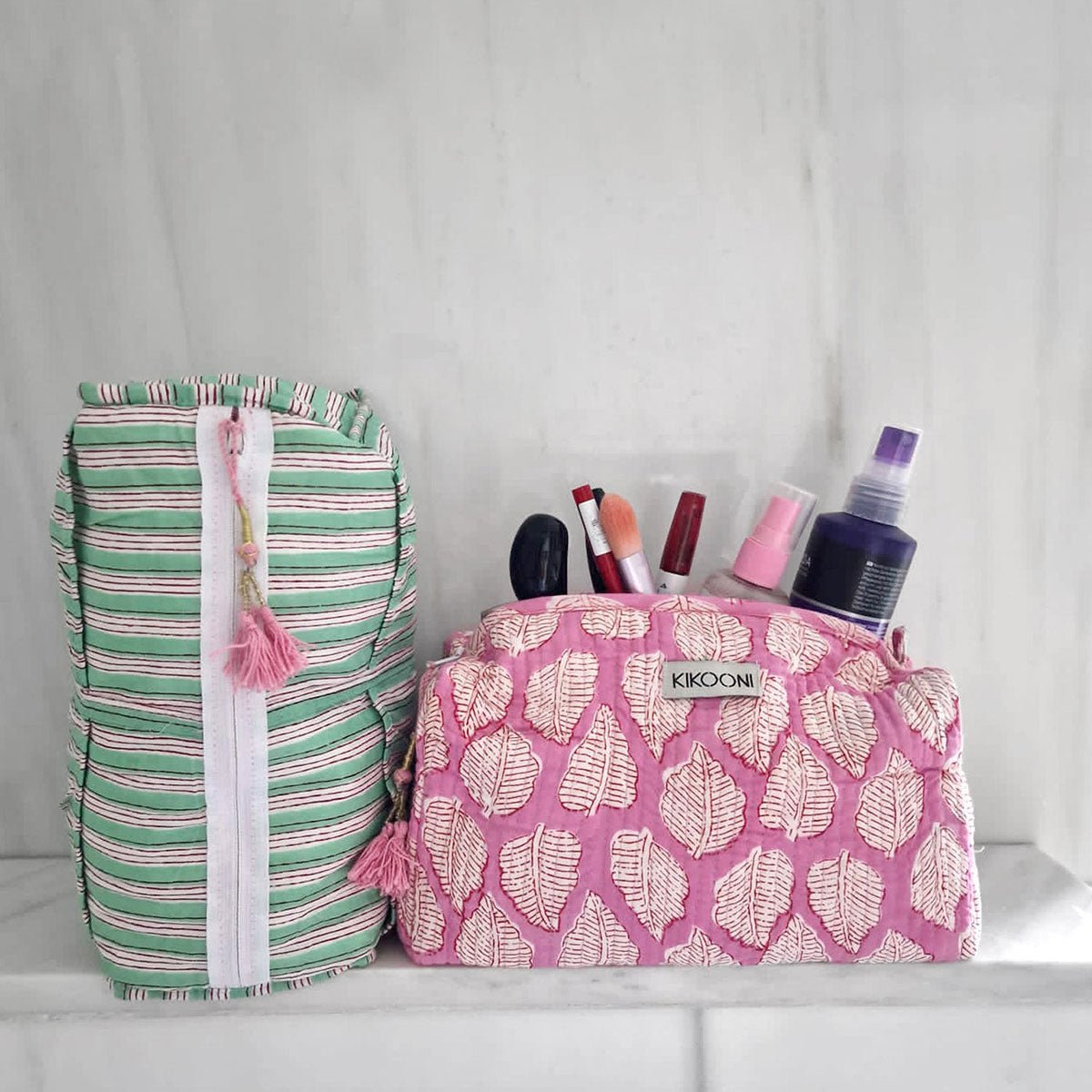 sac cosmétique fait main « P. Harleen »