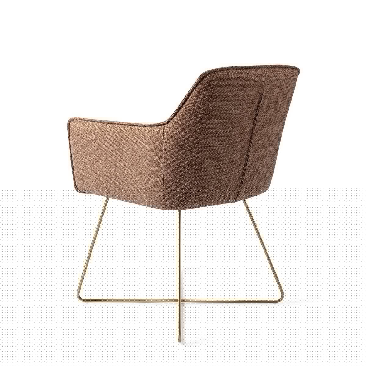 Jesper Home Hofu Chaise de salle à manger Croix Or