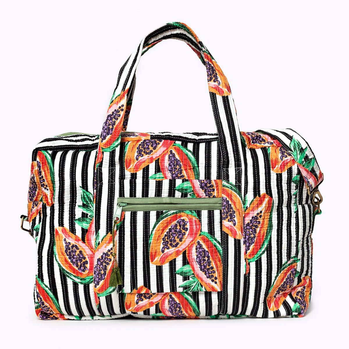 Grand sac de voyage "mon amour de papaye"