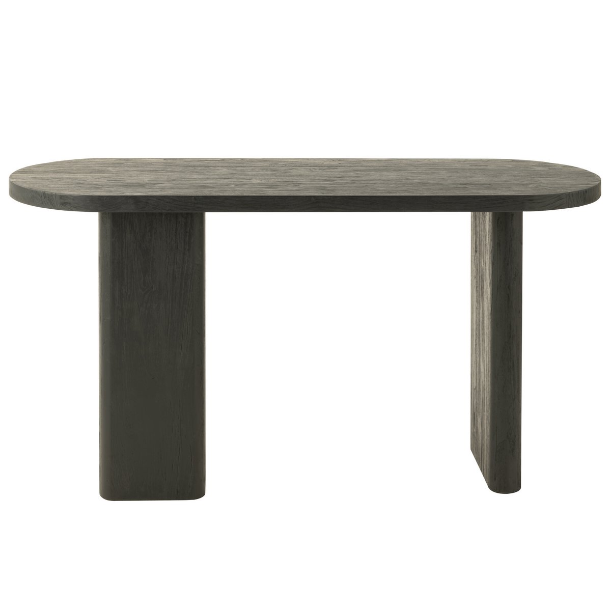 Table J-Line Teck - bois - noir