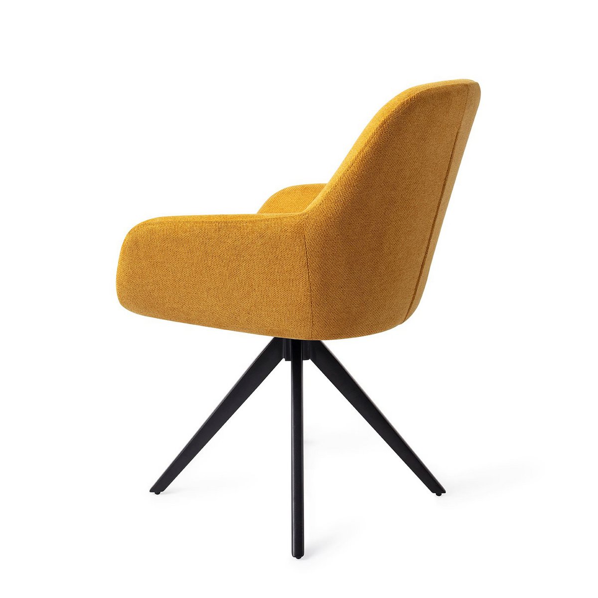 Jesper Home Kushi Chaise de Salle à Manger Tourner Noir