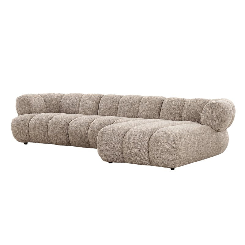 Canapé New York 4 places (Salon droit) Sable Boucle