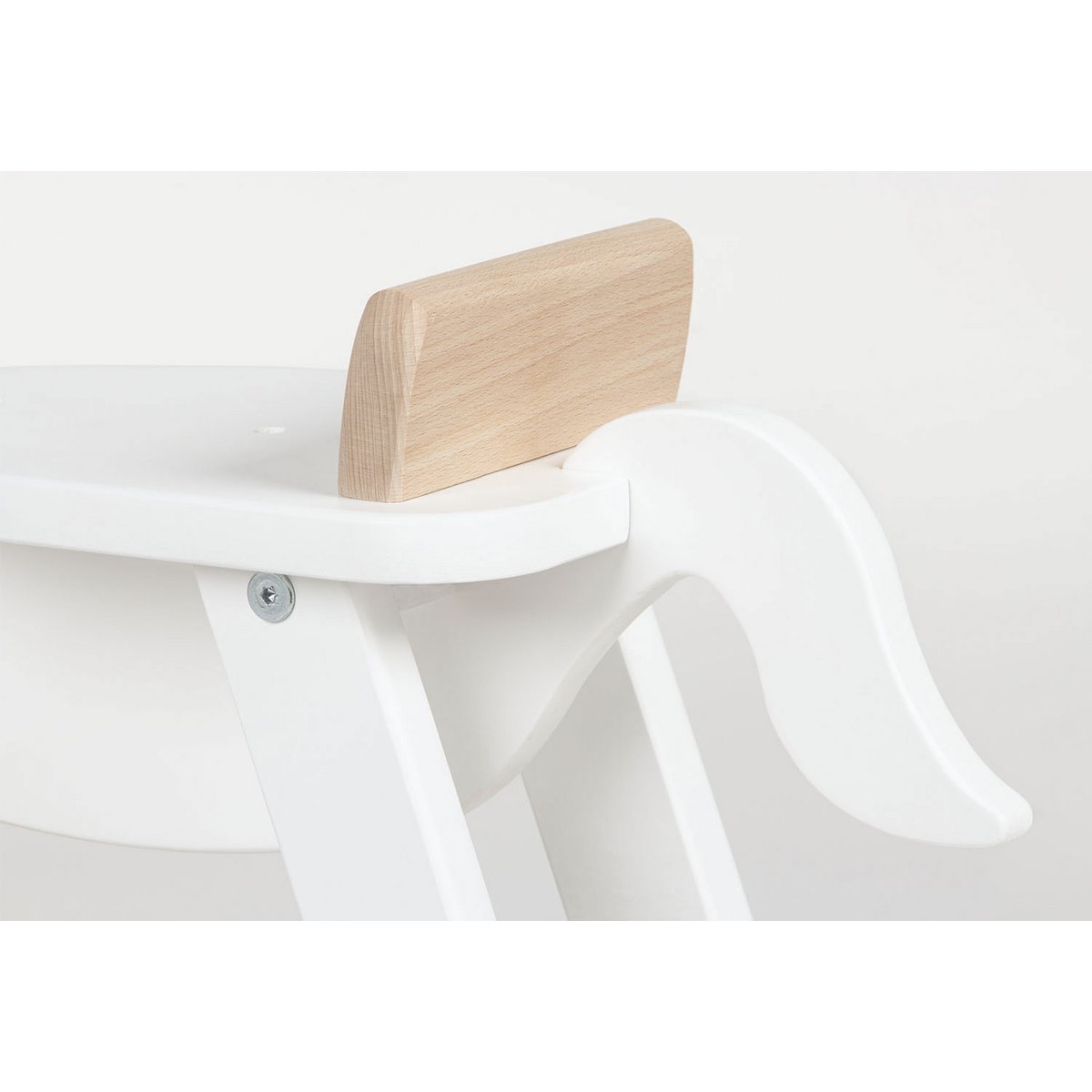Cheval à bascule 'Pinolino' avec anneau, blanc/naturel