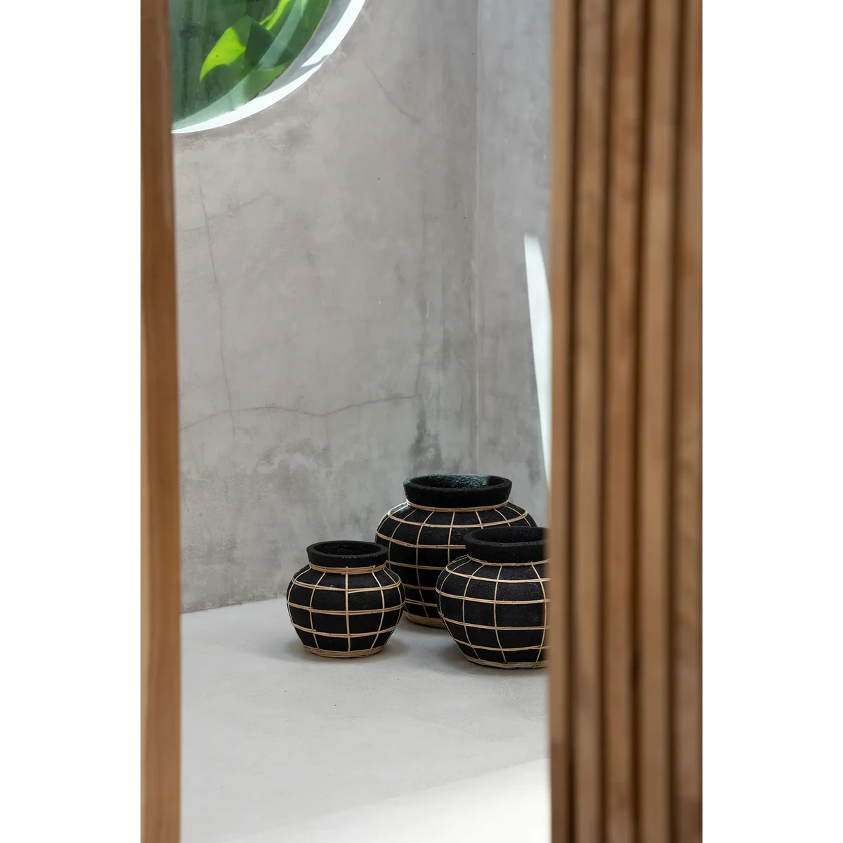 Vase Le Ventre - Noir Naturel - L