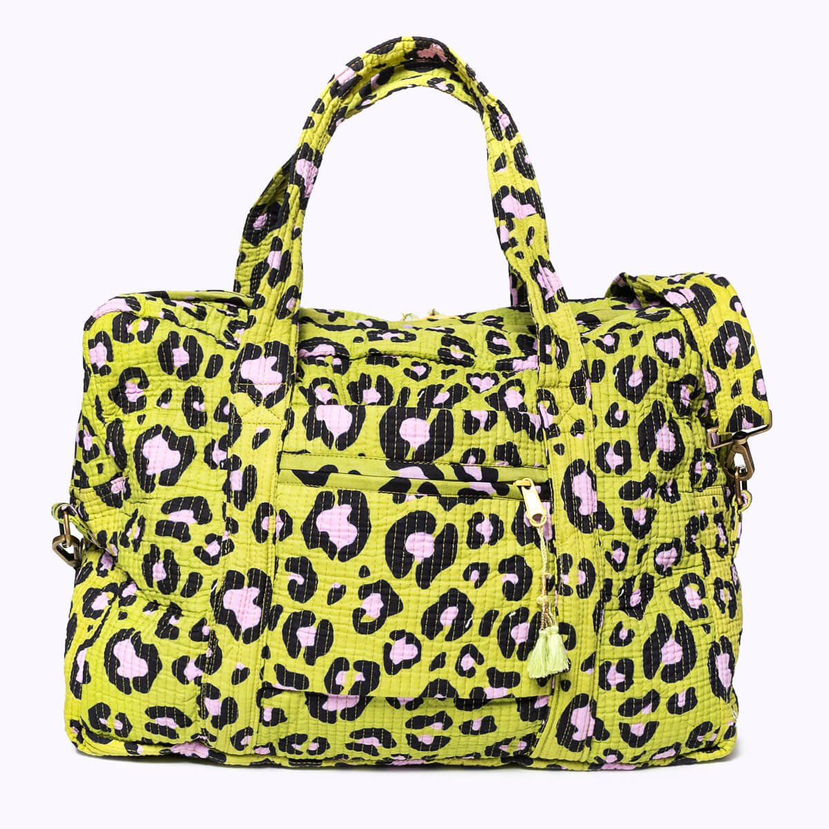 Grand sac de voyage "Oh Leo Cosmic Green"