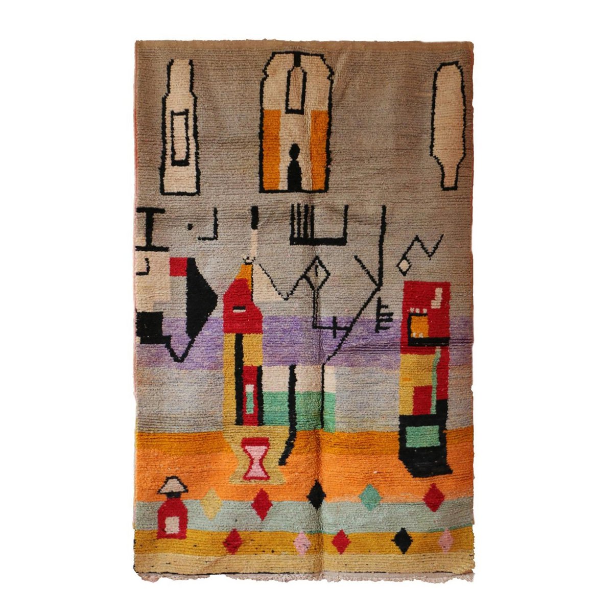 Tapis Berbere marocain pure laine 169 x 268 cm