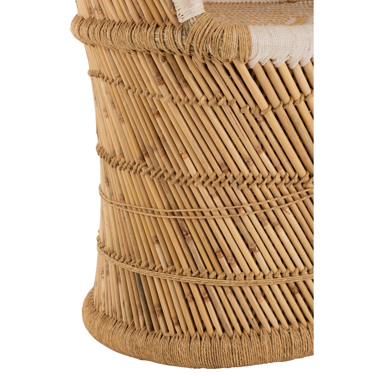 Chaise à dossier J-Line pour adultes - bambou - naturel