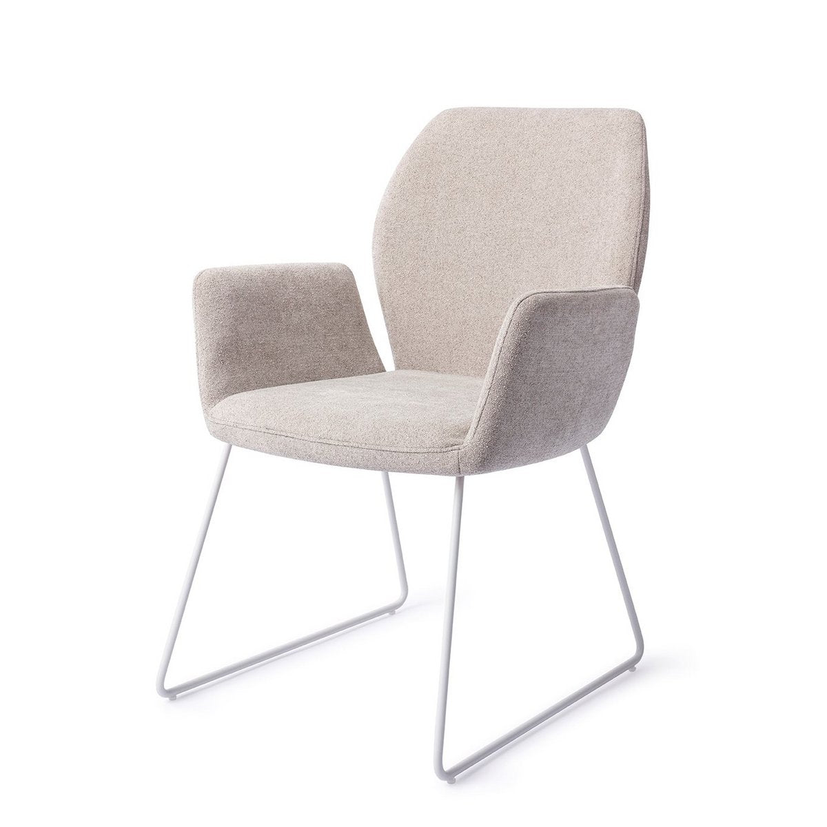 Jesper Home Misaki Eetkamerstoel Toboggan Blanc