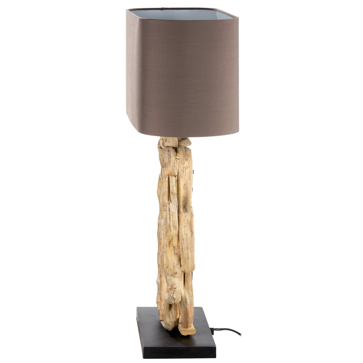 Lampe en bois "Circle of Roots" naturel/noir