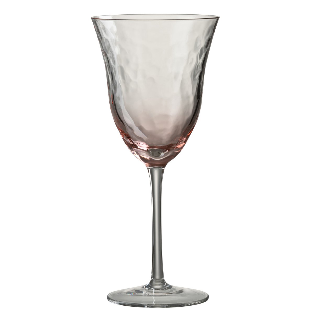 Verre à vin J-Line Inégal - verre - rose