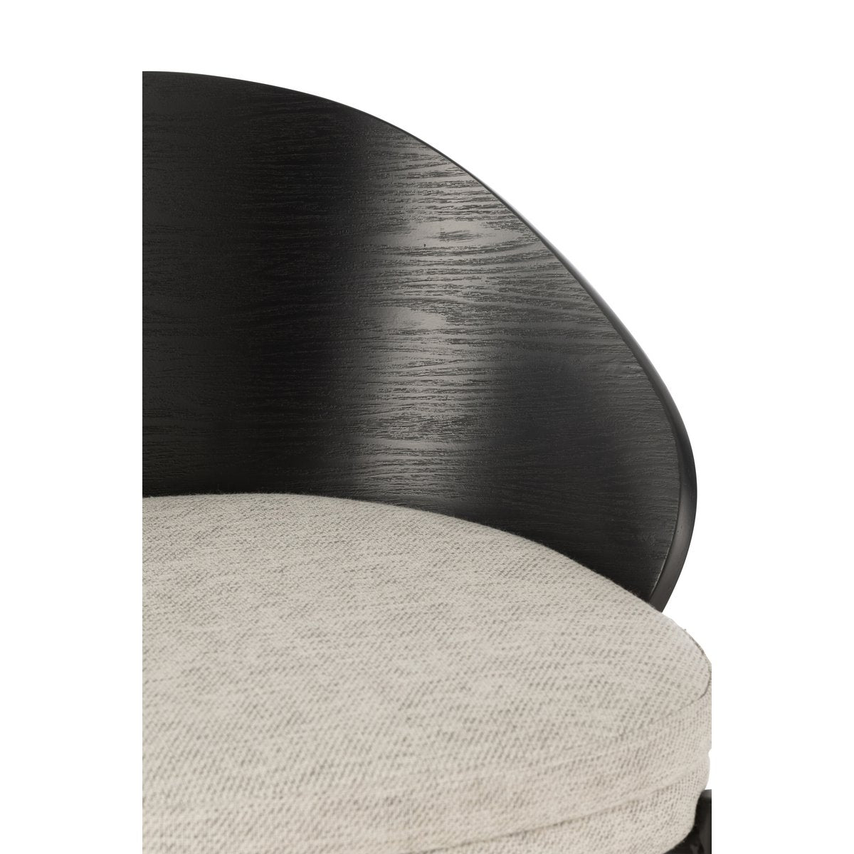 J-Line Tabouret de bar Lone Contreplaqué/Métal Noir/Gris
