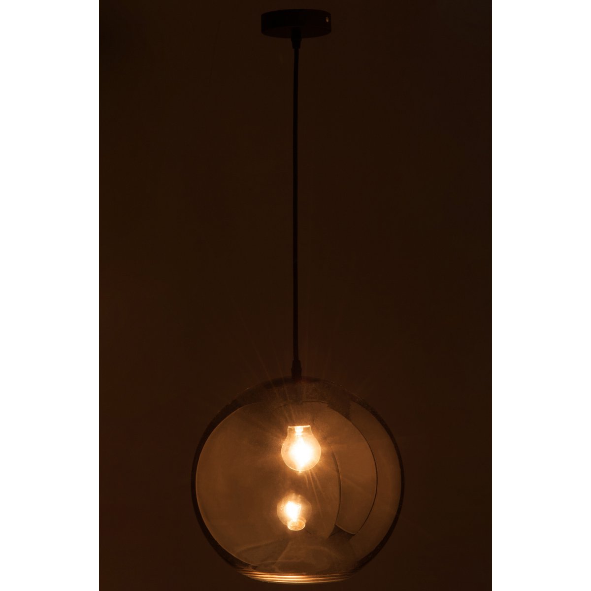 Lampe J-Line Ball Mirror - verre - argent - grand