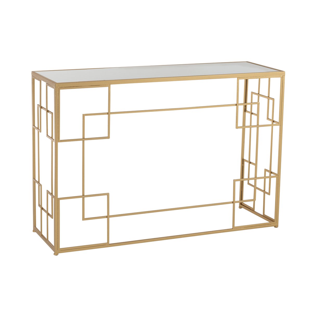 J-Line Console Lines Métal/Verre Or