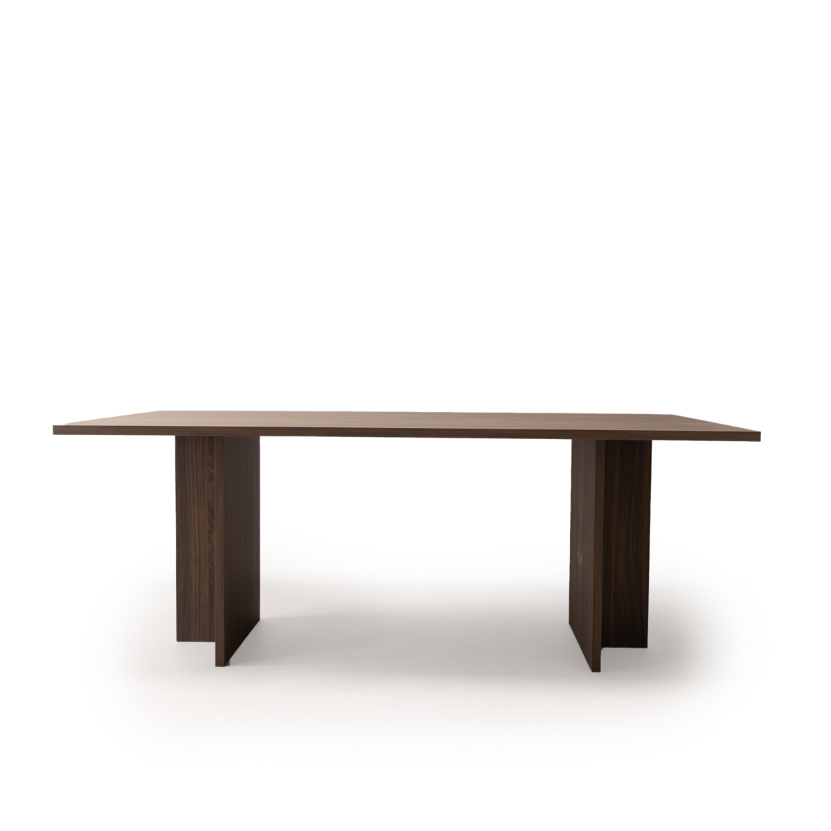 Table à manger Clay 200 x 100cm, coloris marron noyer