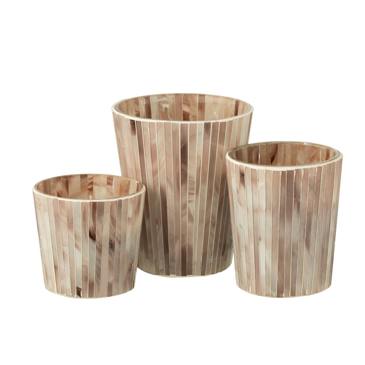 J-Line geurkaars Noa - Tender Rose - glas - roze - large - 75U