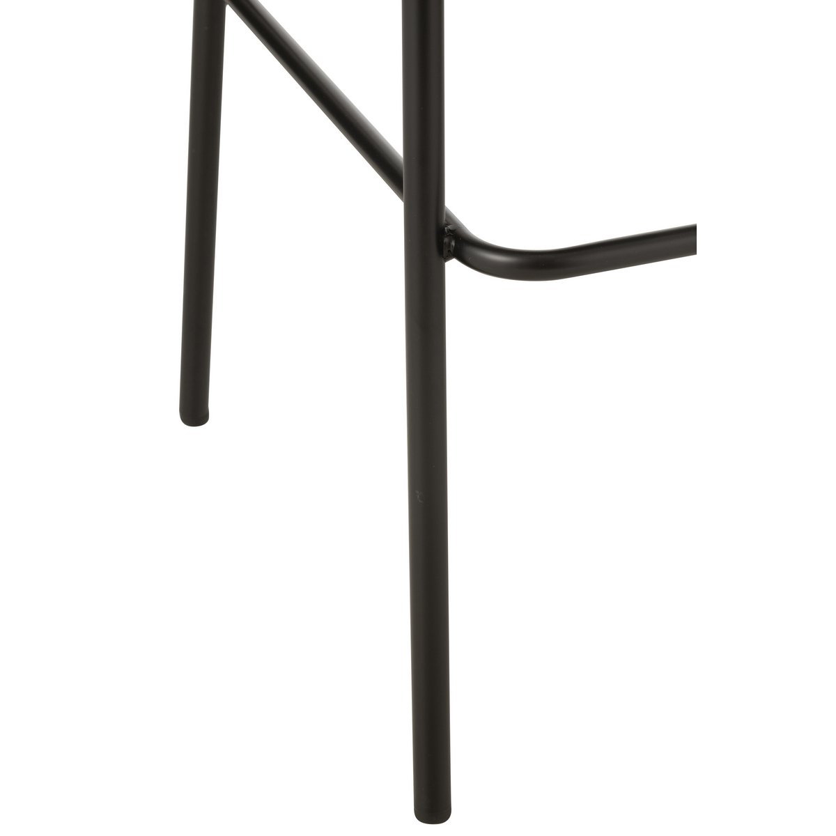 J-Line Tabouret de bar Lone Contreplaqué/Métal Noir/Gris