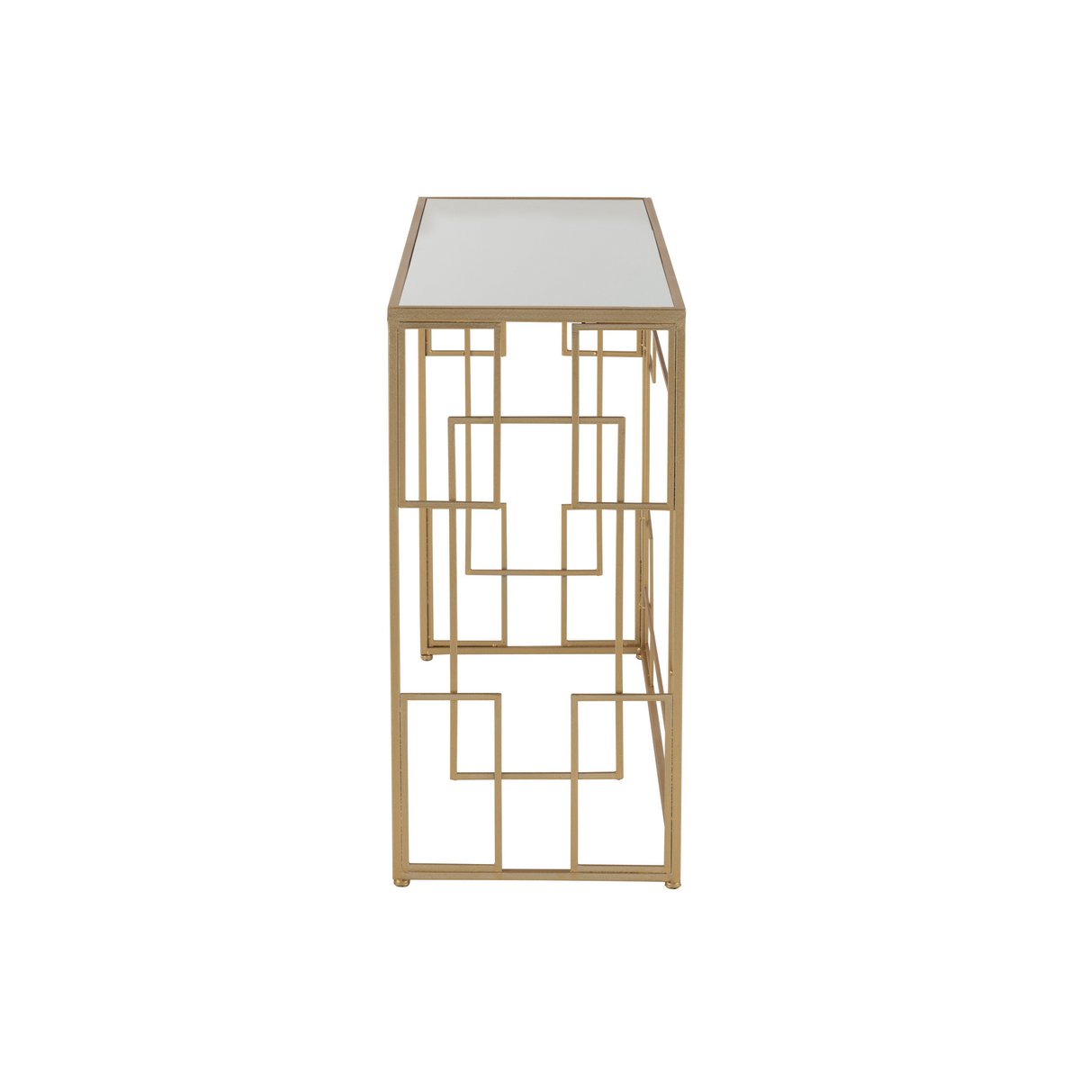 J-Line Console Lines Métal/Verre Or