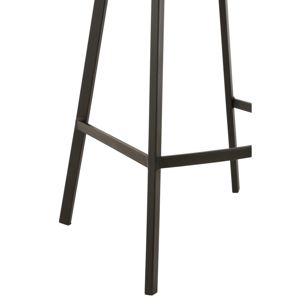 J-Line Chaise de Bar Olivier Textile/Métal Vert Foncé