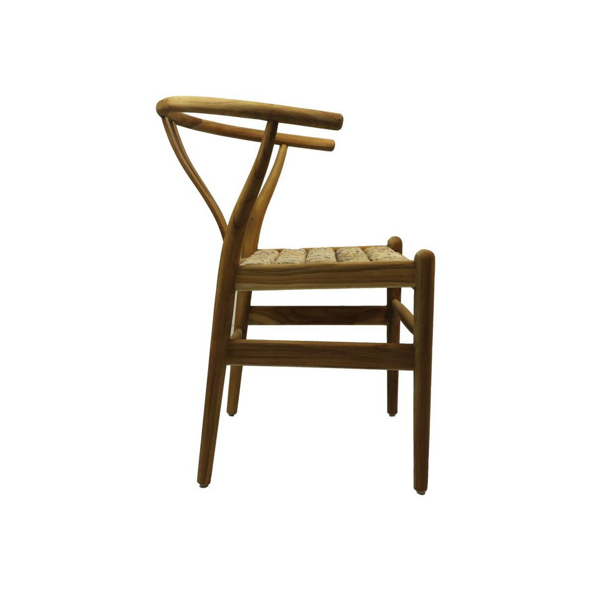 Chaise de salle de collection HSM Delilah-50x41x78-Naturel-Teak / Banana Leaf