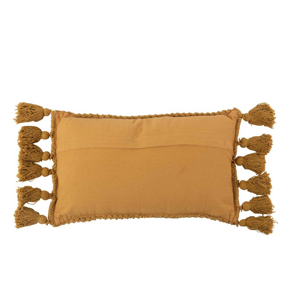 J-Line coussin Brush Rectangle - coton - ocre