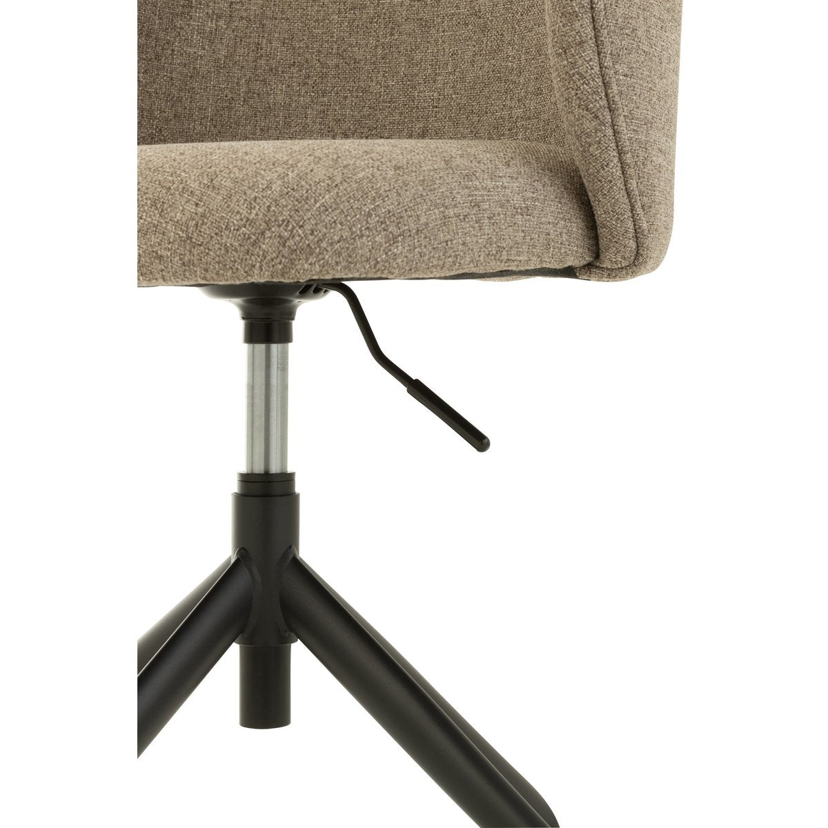 J-Line Chaise Turn/Up/Down Lin Marron Foncé/Beige