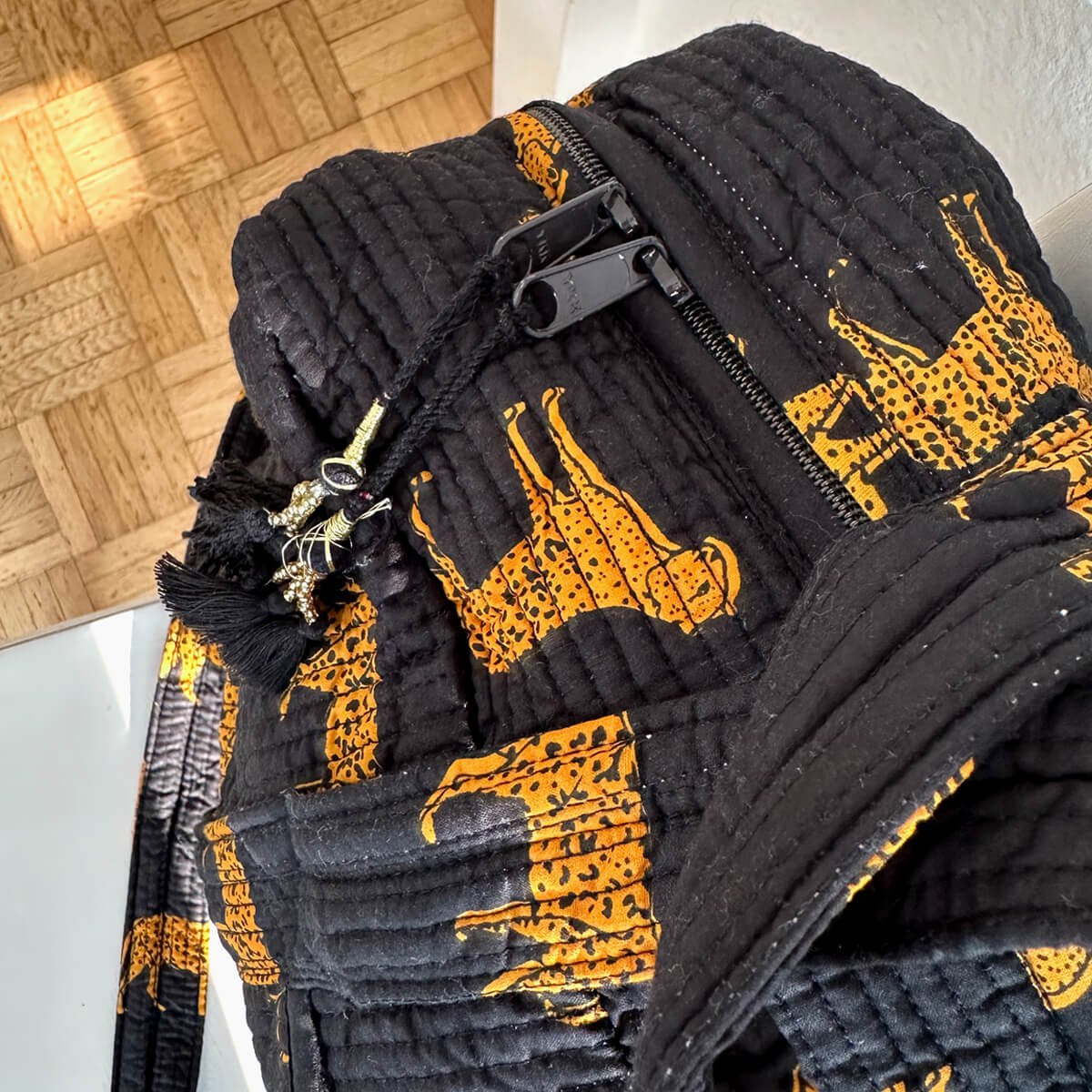Grand sac de voyage "Léopard noir"