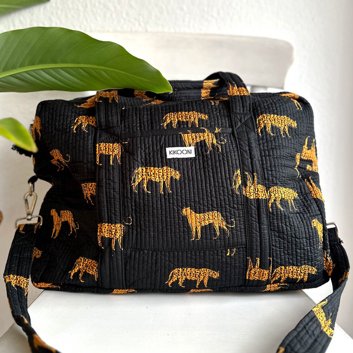 Grand sac de voyage "Léopard noir"