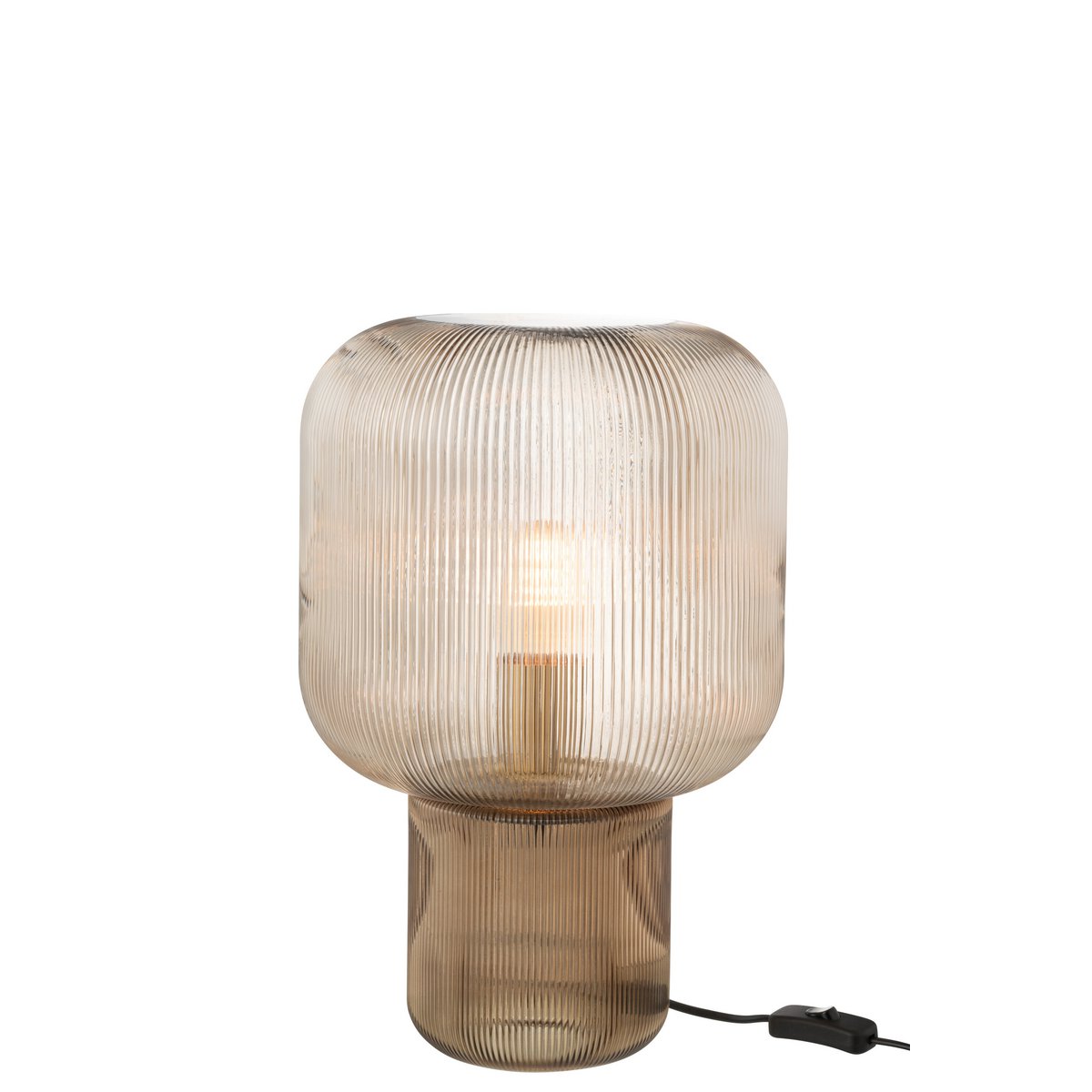 Lampe J-Line - verre - marron