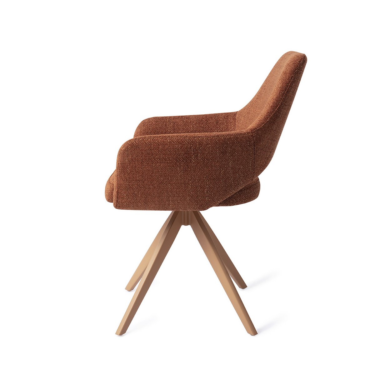 Jesper Home Yanai Chaise de salle à manger Turn Peach