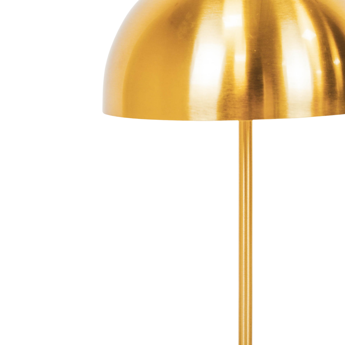 Lampe de Table - Champignon - Métal/Marbre - Or -E27 -15x45x55cm