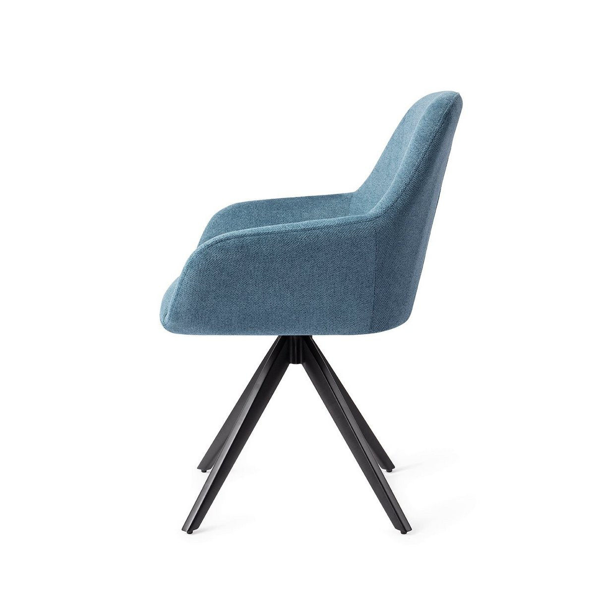 Jesper Home Kushi Chaise de Salle à Manger Tourner Noir