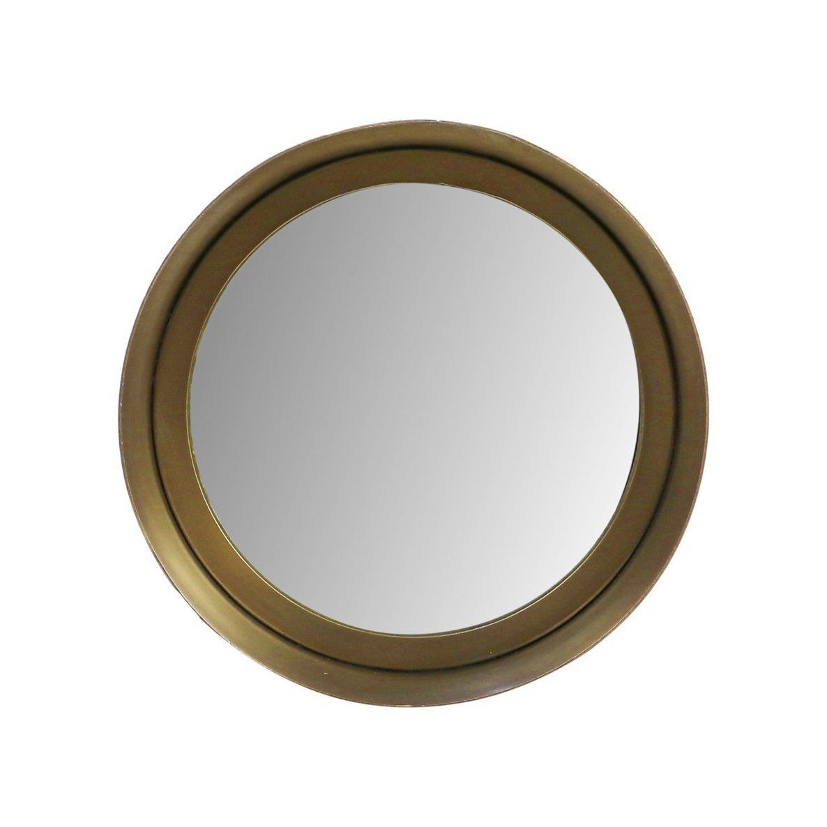 Collection HSM-Miroir rond-20x7x20-Or-Métal