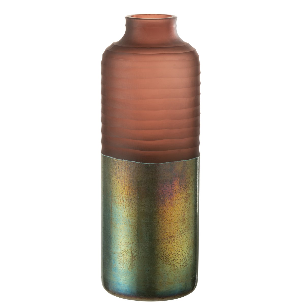 Vase J-Line Mat/Brillant - verre - rose - grand