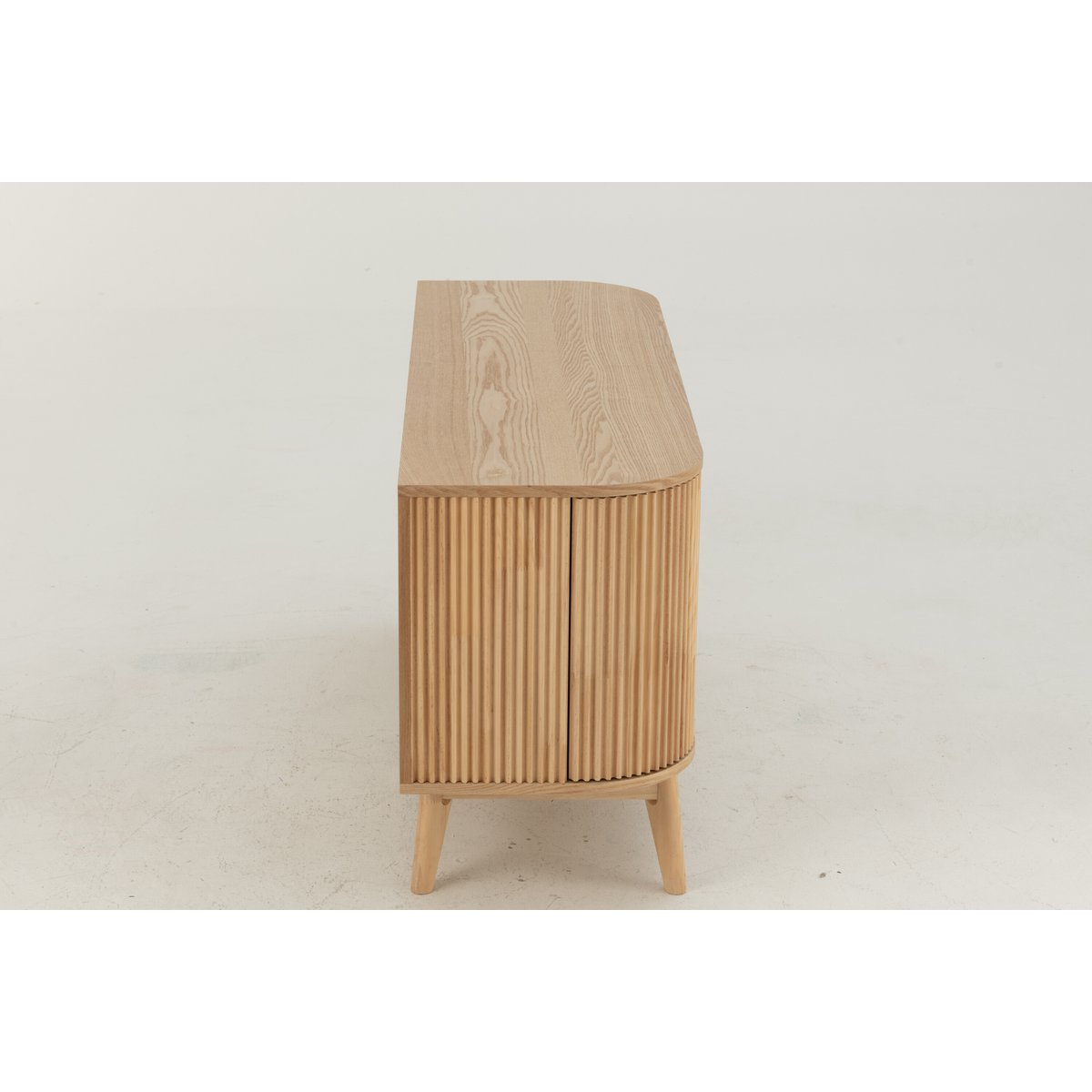 Armoire en j-line ronde mdf / denenhout naturel small