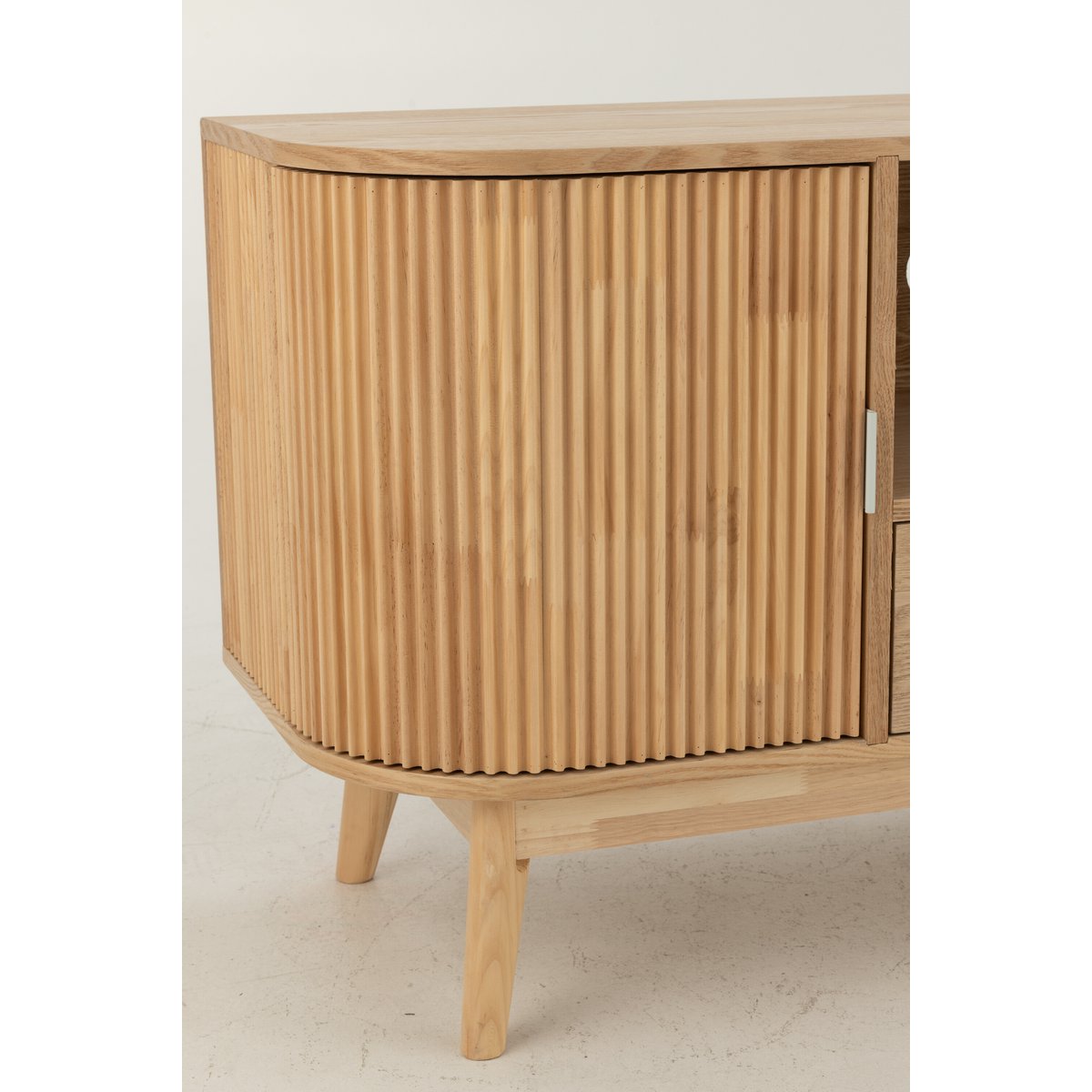 Armoire en j-line ronde mdf / denenhout naturel small