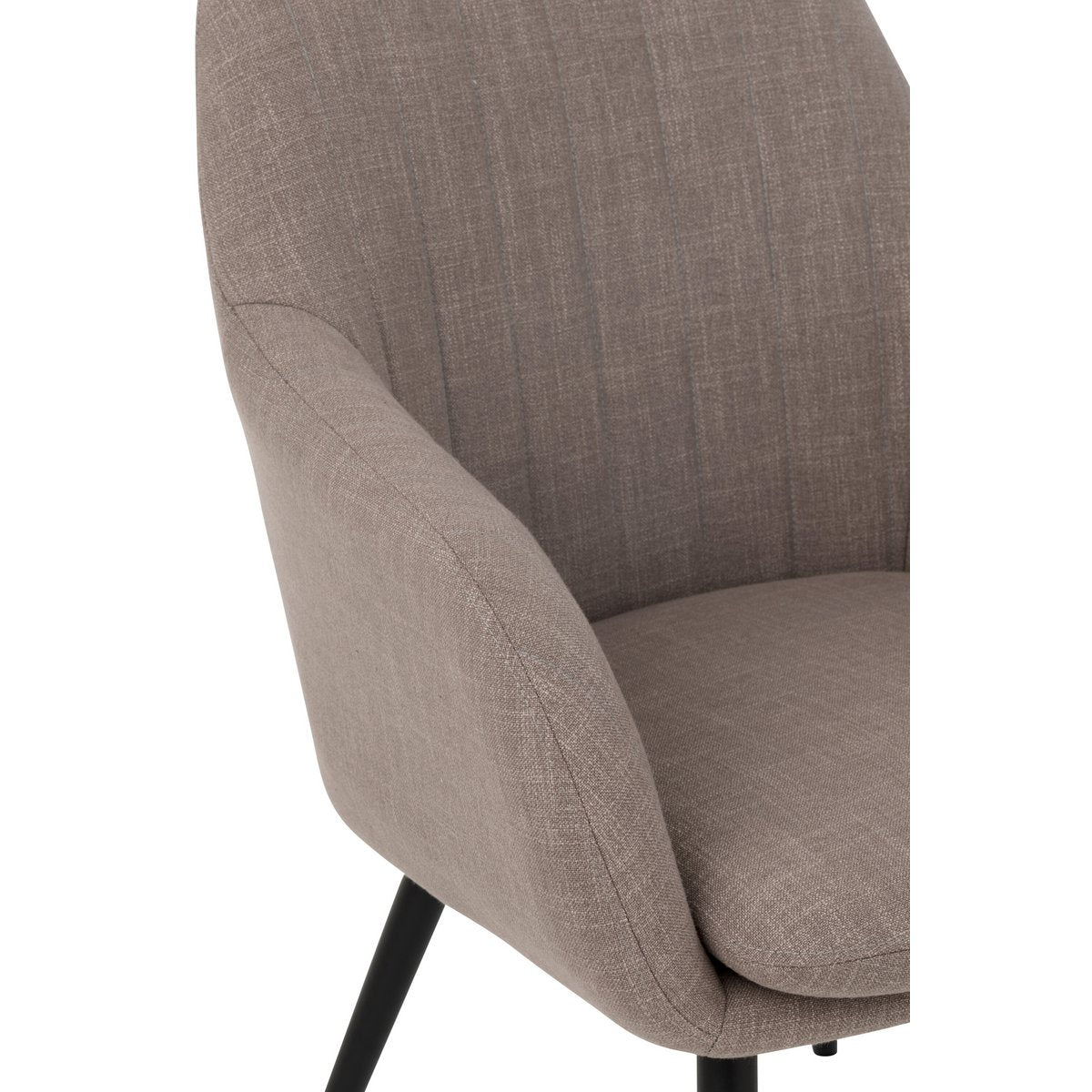 J-Line Chaise Miles Acier/Mousse Taupe