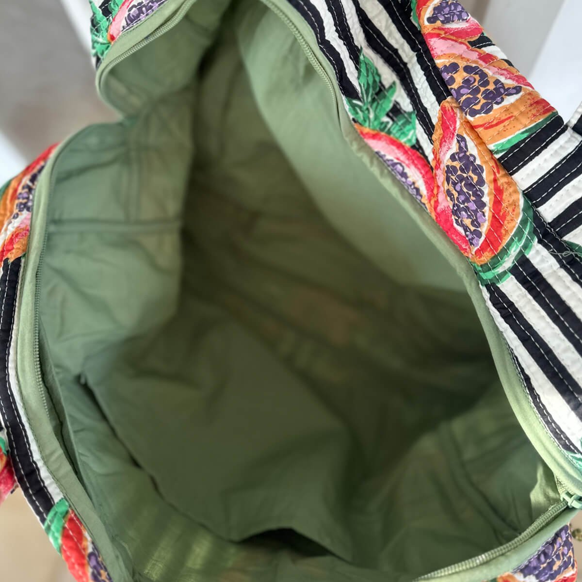 Grand sac de voyage "mon amour de papaye"