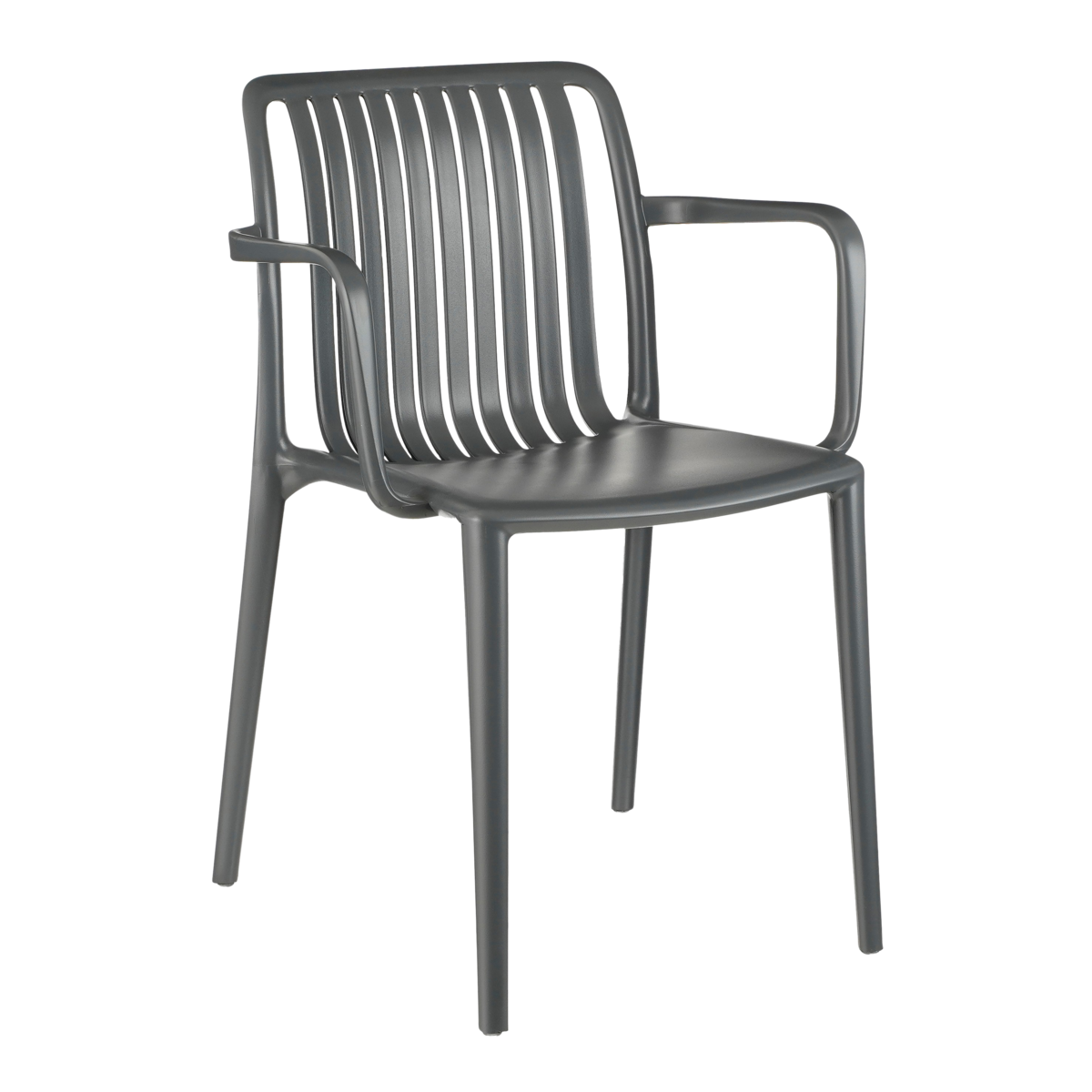 Chaise de jardin Paloma / L53 x l53 x H78 cm - Polypropylène - Gris