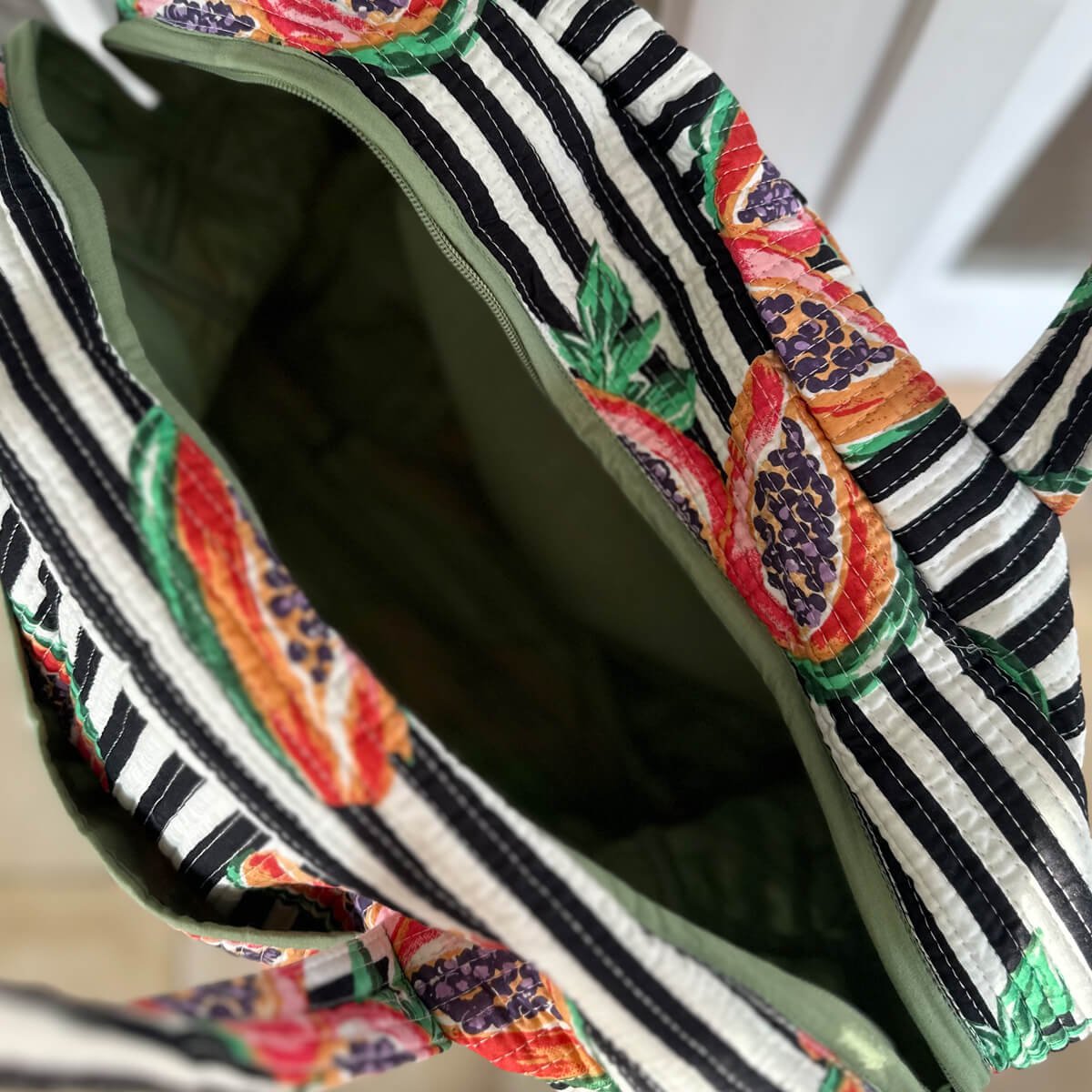 Grand sac de voyage "mon amour de papaye"