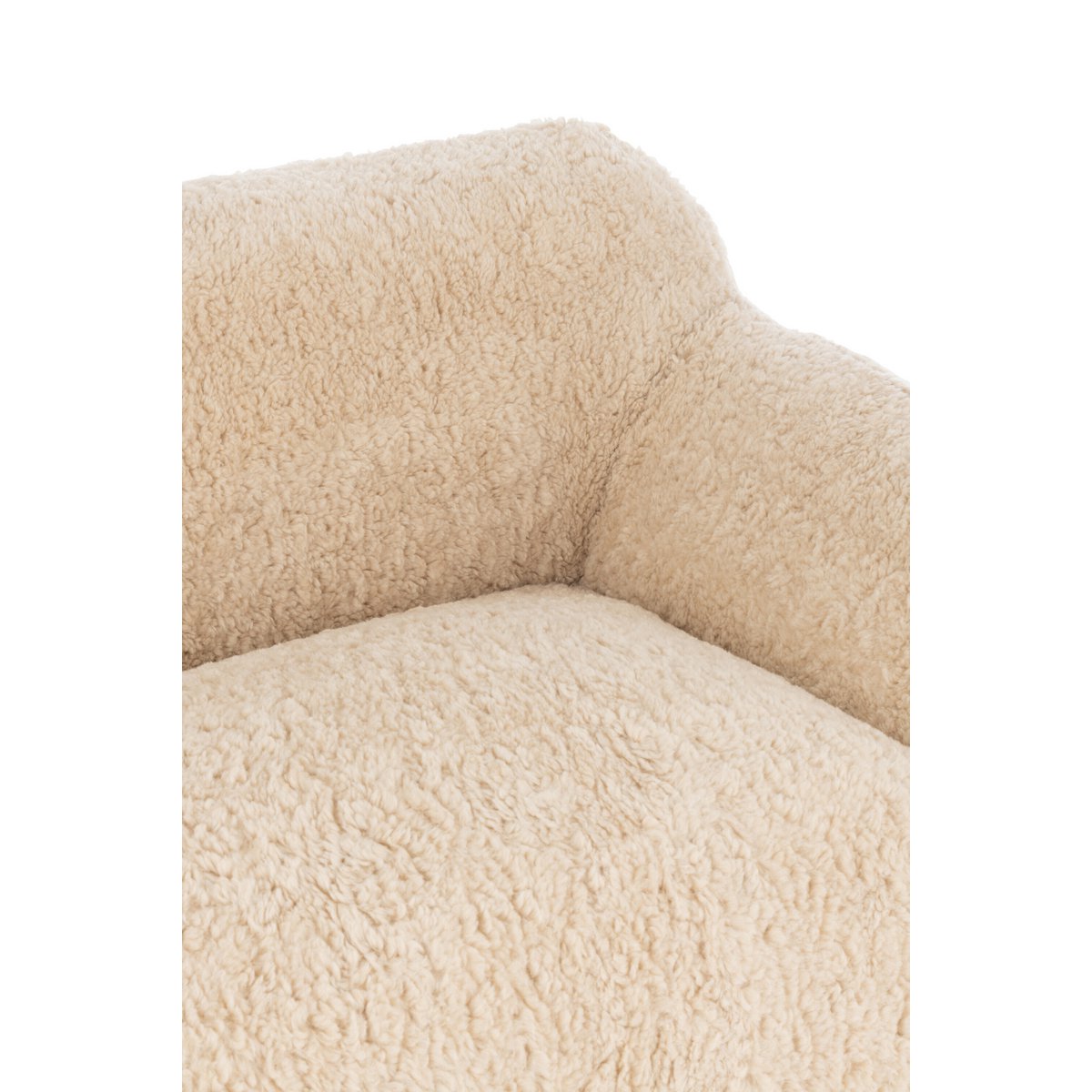 J-Line Canapé Shearl Polyester Crème Grand