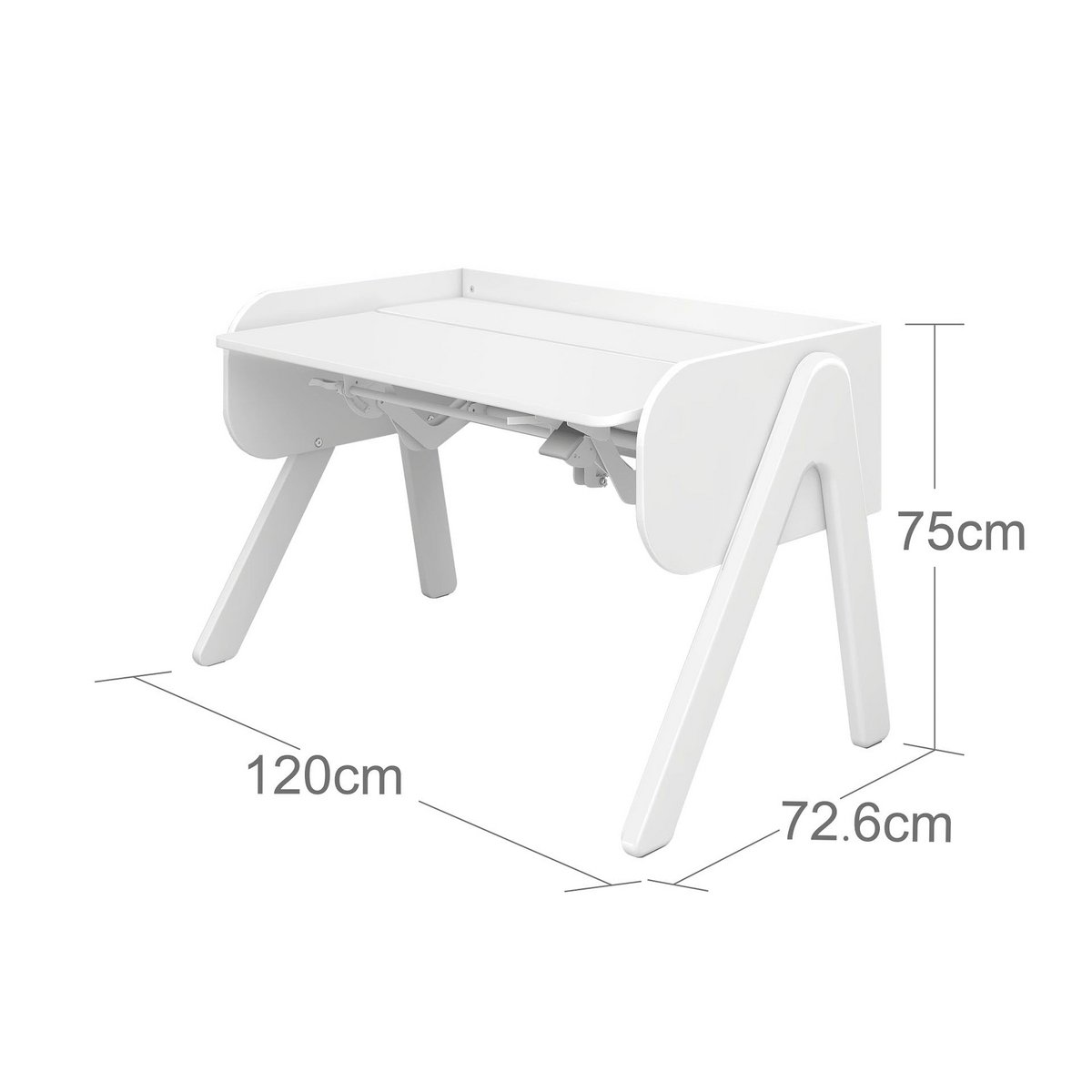Bureau boisé, blanc