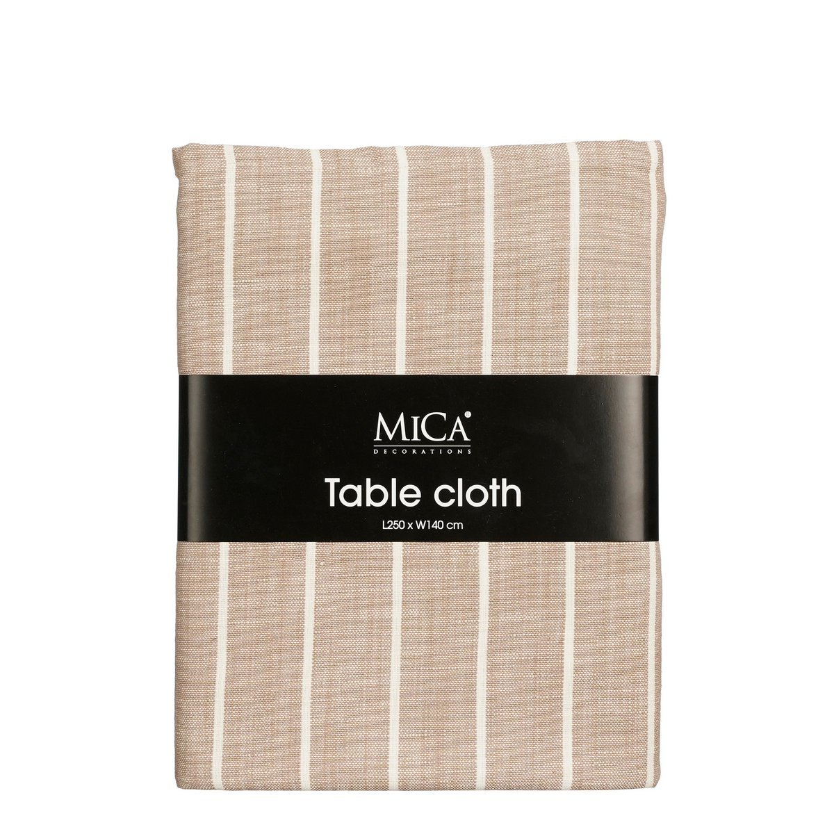 Nappe Alivo - L250 x L140 cm - Coton Bio - Beige, Blanc