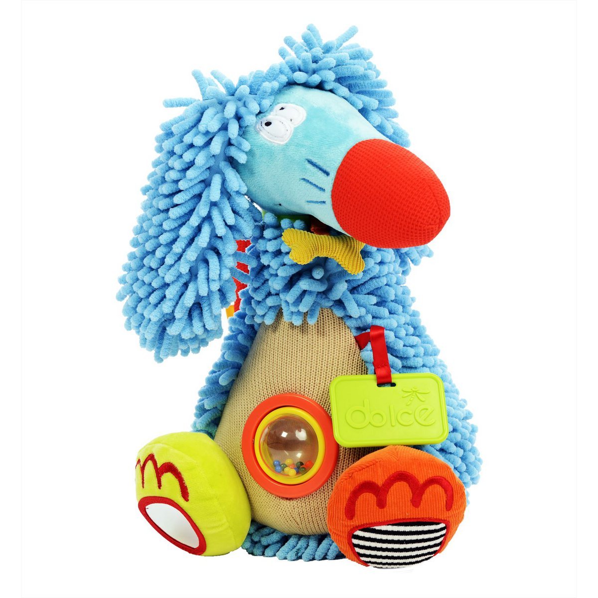 Dolce Classic peluche d'activité Lévrier Afghan Alphonse - 32 cm