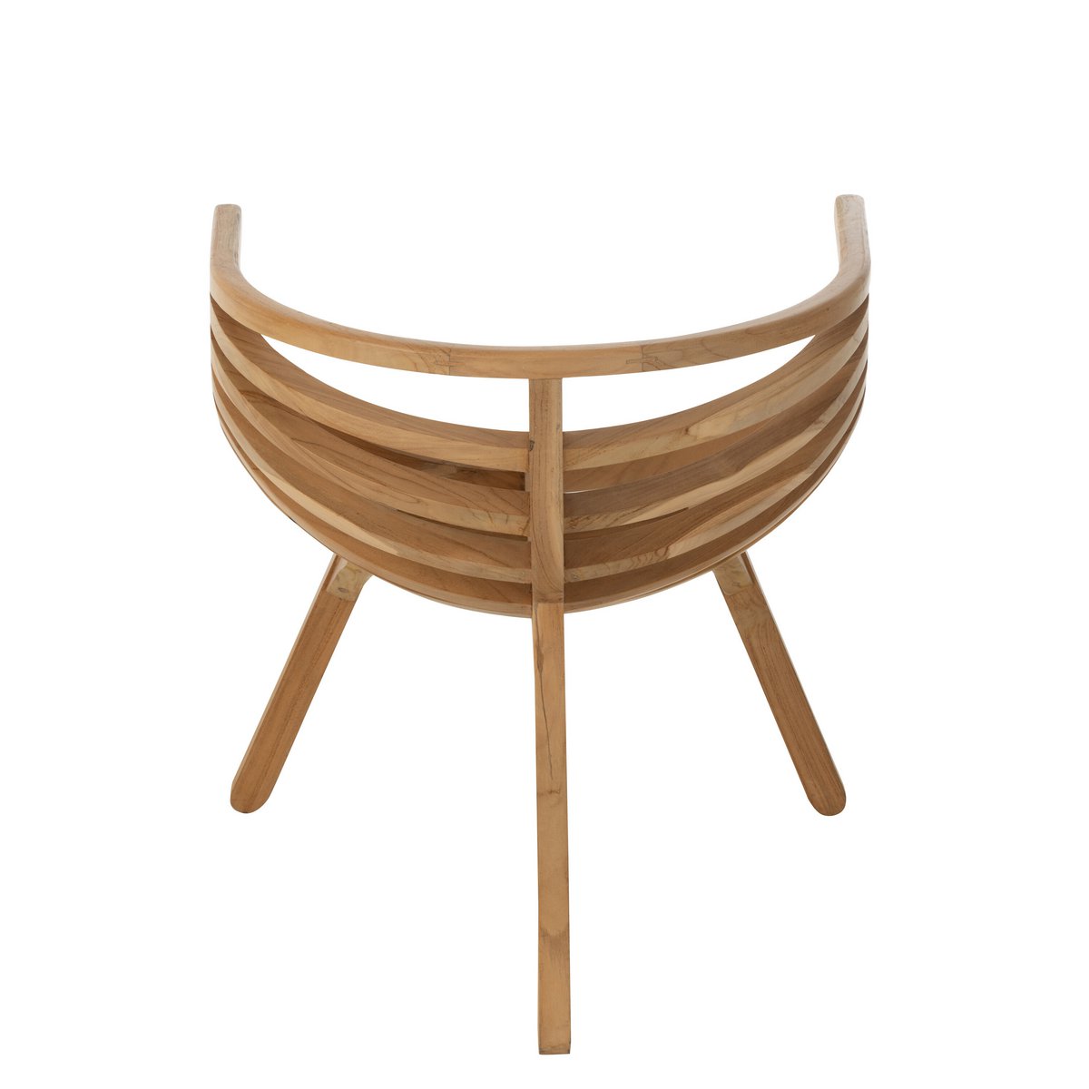 J-Line Chaise Crabe Bois de Teck Naturel