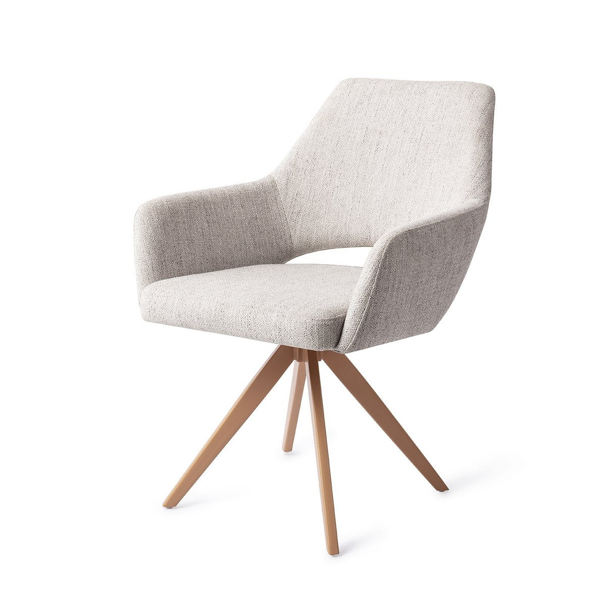 Jesper Home Yanai Chaise de salle à manger Turn Peach