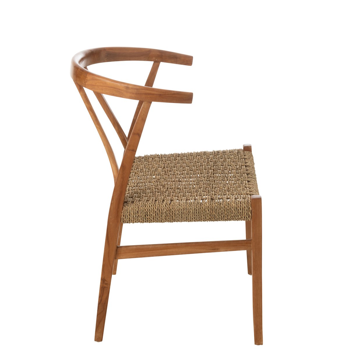 Chaise J-Line Alis Bois de Teck Naturel